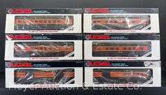 (6) Lionel Illinois Central Passenger Cars, with Original Boxes