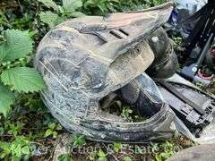 (4) Motorcycle Helmets and Allen Bike Rack
