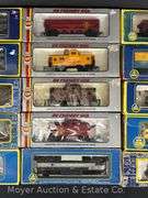 (14) AHM HO Scale Freight and Passenger Cars, with Original Boxes