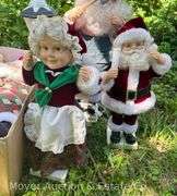 Group of Asst. Christmas Decorations, Ornaments, Figures, Christmas Tree Stand, Etc.