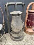 3 Barn Lanterns and Railroad Lantern