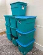 (10) Sterilite 18 Gallon Storage Totes with Lids