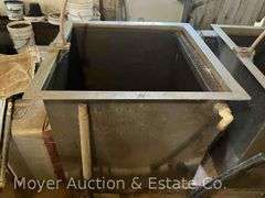 (3) Stainless Steel Tanks, 34”x34”x30”h Overall, 30”x30”x30” Inside Dimensions