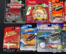 Group of Matchbox, Johnny Lightning and Other Model Cars, On Original Cards