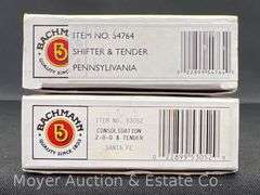 (2) Bachmann N Scale Steam Locomotives and Tenders, with Original Boxes