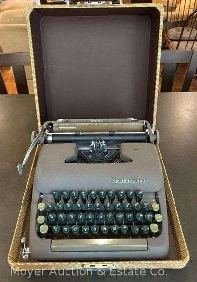 Vintage Smith-Corona Typewriter, with Case image