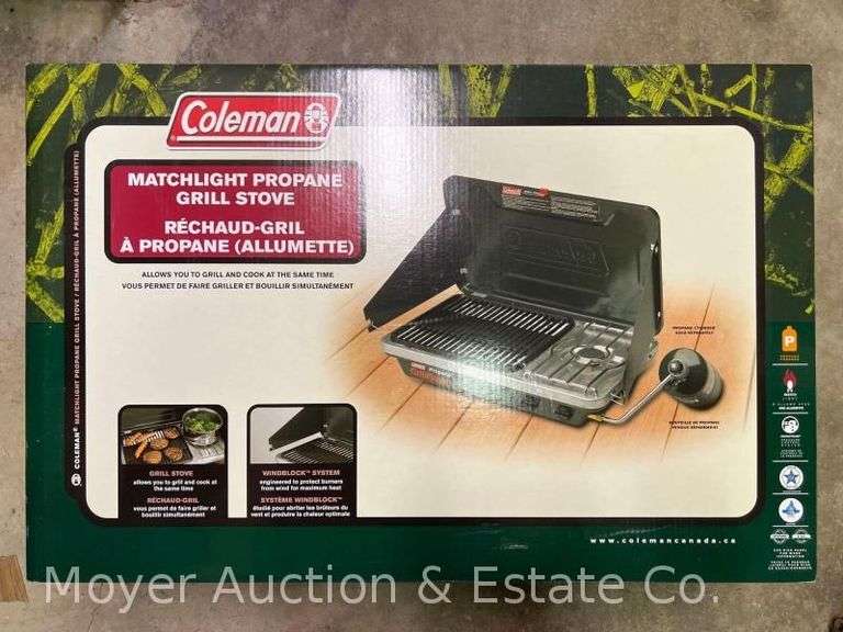 Coleman Matchlight Propane Grill Stove, Appears to be New in Box image