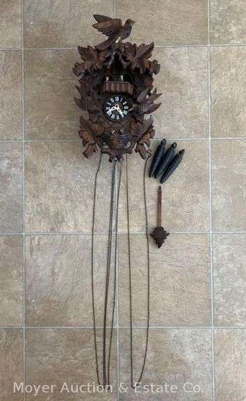 German Cuckoo Clock, with Weights and Pendulum, Operating Condition Unknown image