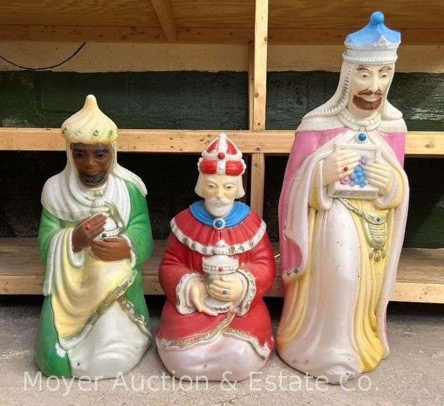 (3) Wise Men Blow Molds, Empire, 25"-35"h image