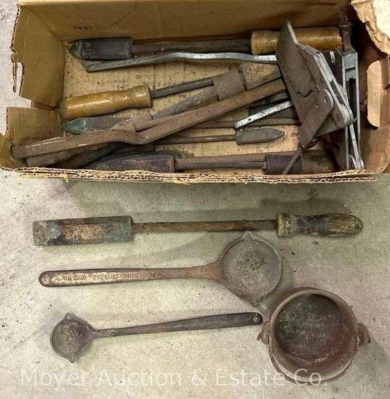 Group of Antique Soldering Irons, Ladles, Etc. image