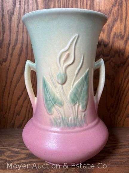 Hull Pottery Calla Lily Vase, 11"h image