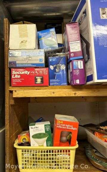 Group of Light Fixtures, Light Bulbs, Etc. image