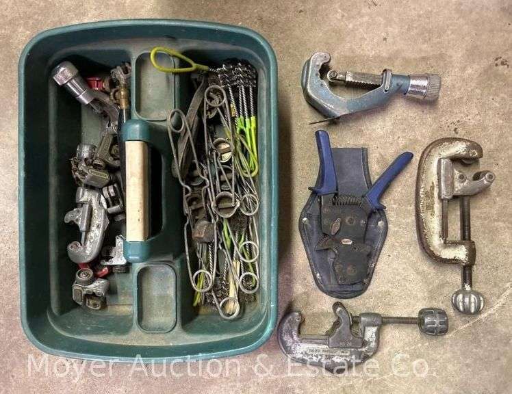 Group of Pipe Cutters, Spark Lighters, Plumbers Brushes, Etc. image
