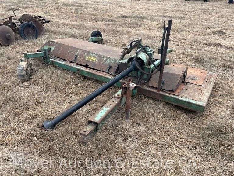 Perry Trailer Mower, PTO Driven, Very Rusty, Incl. PTO Shaft, 12' Wide image
