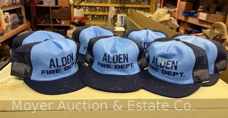 (7) Vintage Alden Fire Department Trucker Hats image