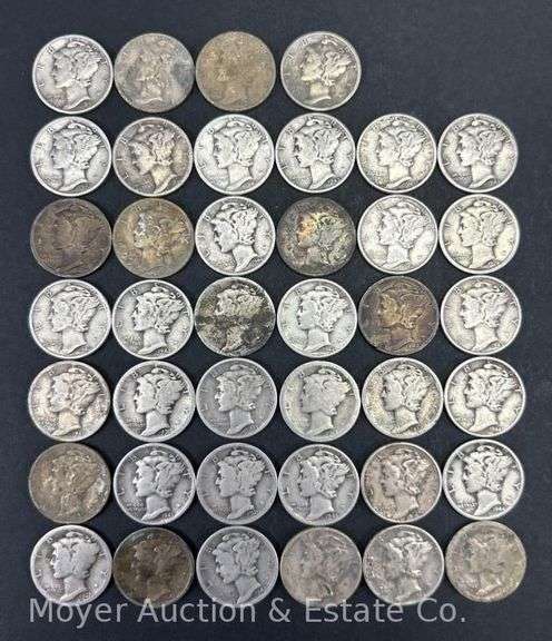 (40) Mercury Dimes image