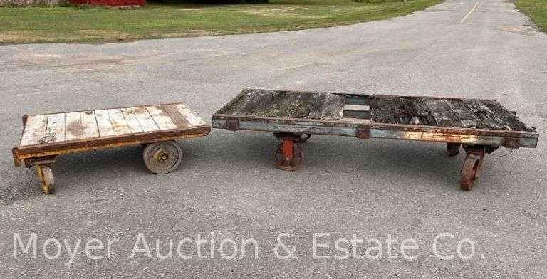 (2) Antique Baggage Carts image