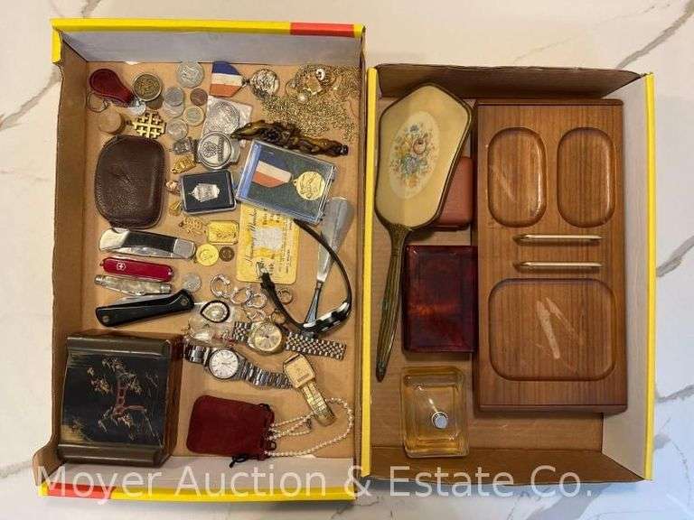 Group of Jewelry, Watches, Tokens, Medals, Etc. image