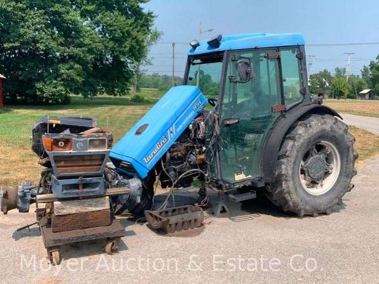 Landini 85F 4WD Tractor with Cab, Disassembled, For Repair or Parts image