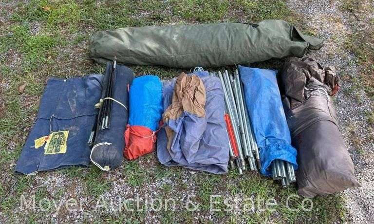 Group of Asst. Tents and Poles, Conditions Unknown image