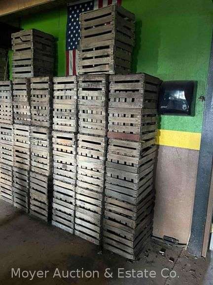 Group of 30 Wooden Apple Crates (D) image
