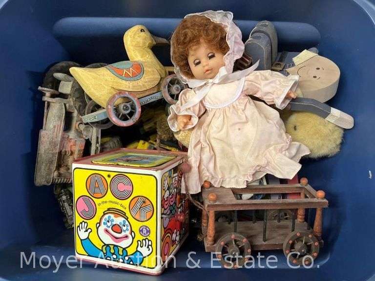 Group of Decor, Vintage Toys, Etc. image