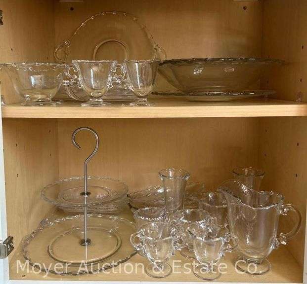 Group of Clear Glass Serving-ware and Dishes image