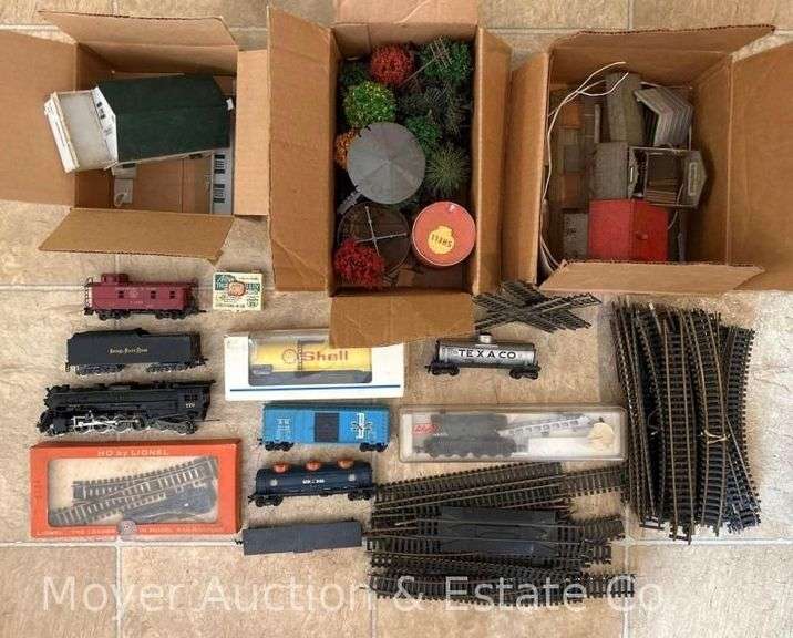 Group of HO Scale Trains and Accessories image