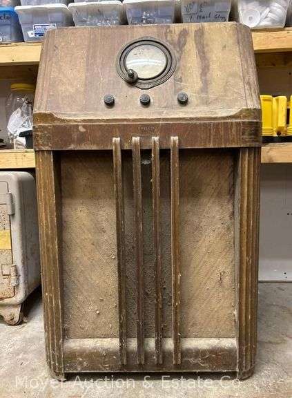 Large Philco Upright Radio, 26"x16"x42"h image