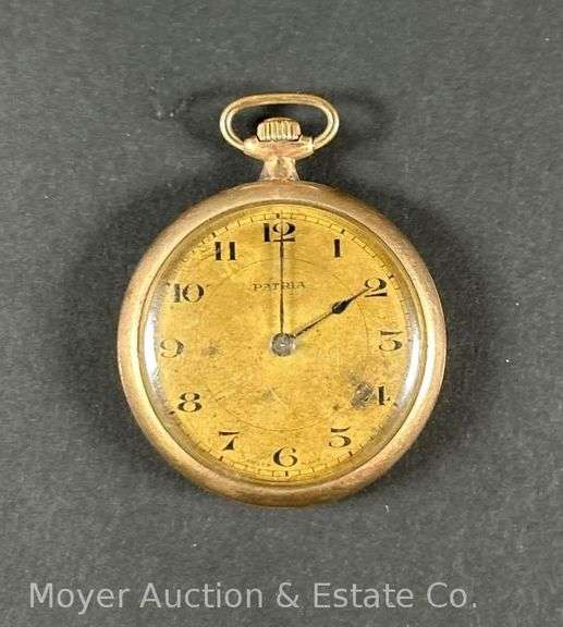 Antique Patria 15 Jewel Pocket Watch image