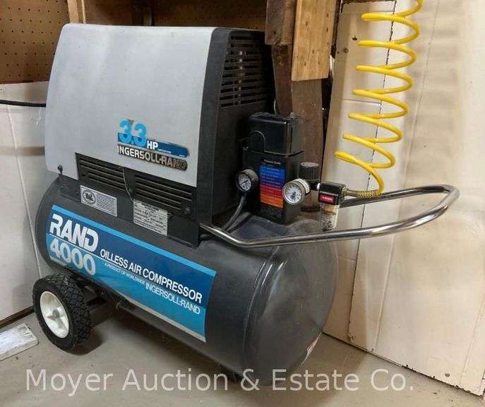 Rand4000 Air Compressor, 3.3hp, with Hose and Nozzles image
