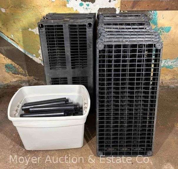 Group of Plastic Storage Shelves image