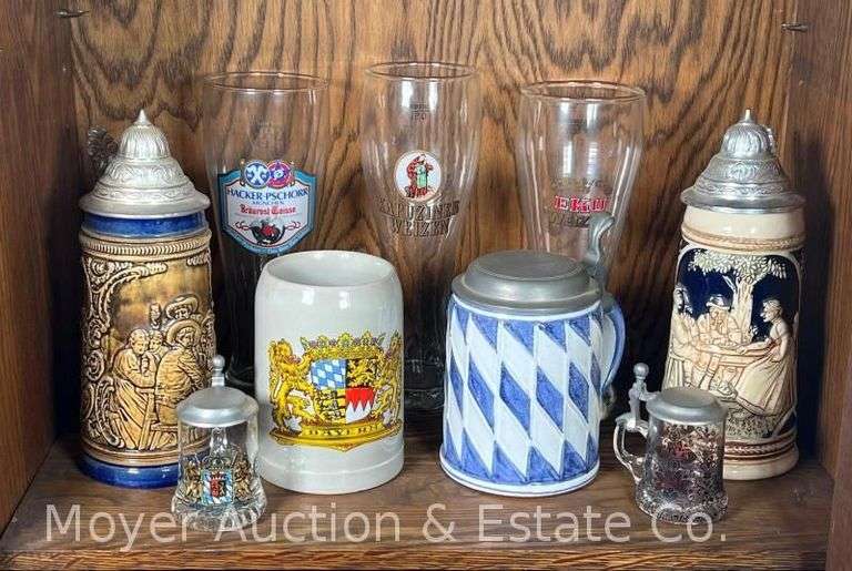 Group of Beer Glasses and Steins image