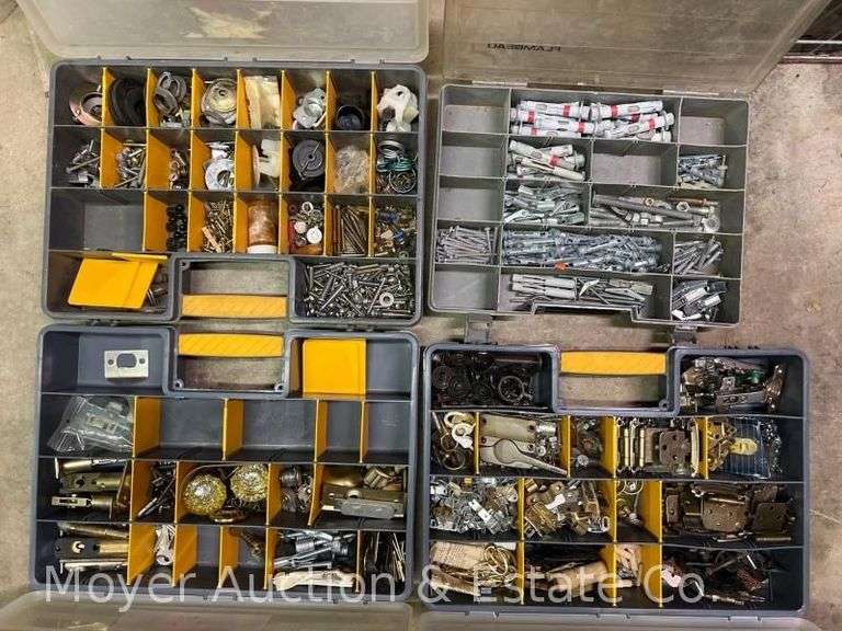 Group of Asst. Hardware Incl. Hinges, Door Hardware, Anchors, Screws, Etc. image