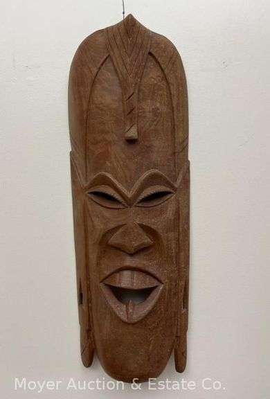 Wood Wall Decor Mask, 24"h image