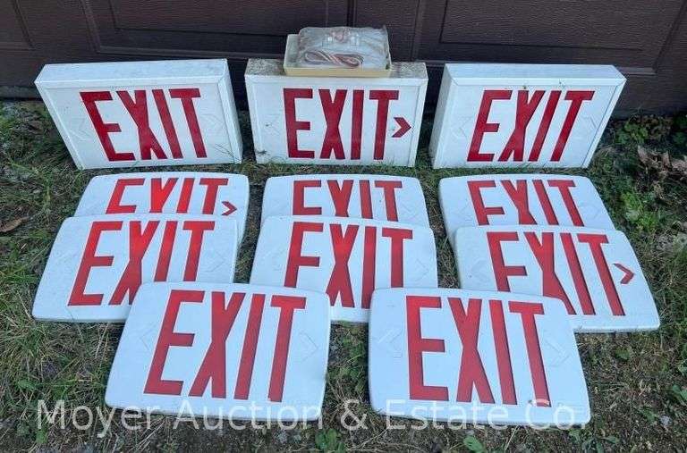 Group of Exit Signs image