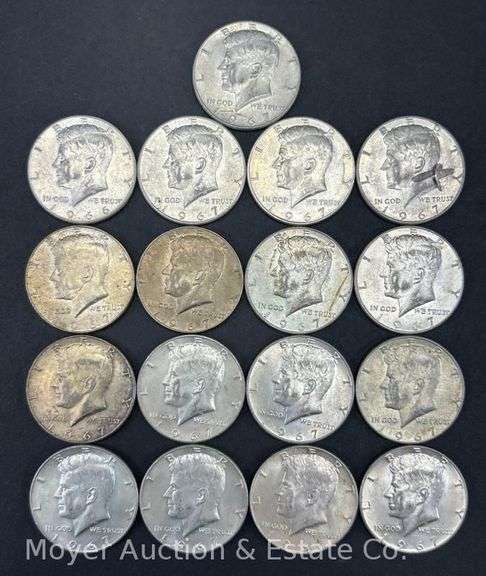 (17) Kennedy Half Dollars image
