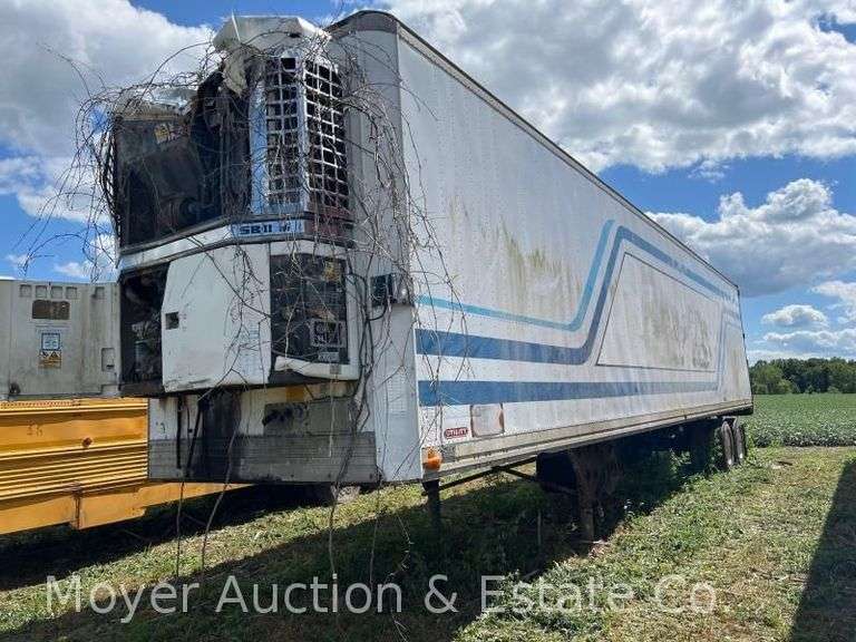1987 Utility Van Body Trailer, with Thermo King Reefer Unit, Aluminum Floor, Storage Only image