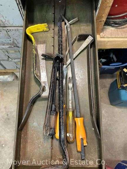 Group of Pry Bars, Chisels, Scrapers, Etc. image