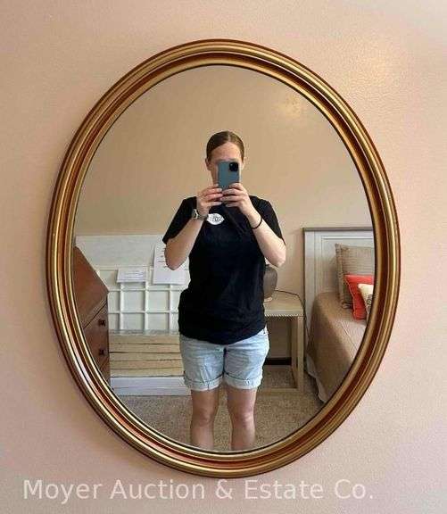 Oval Wall Mirror, 31"x25" image