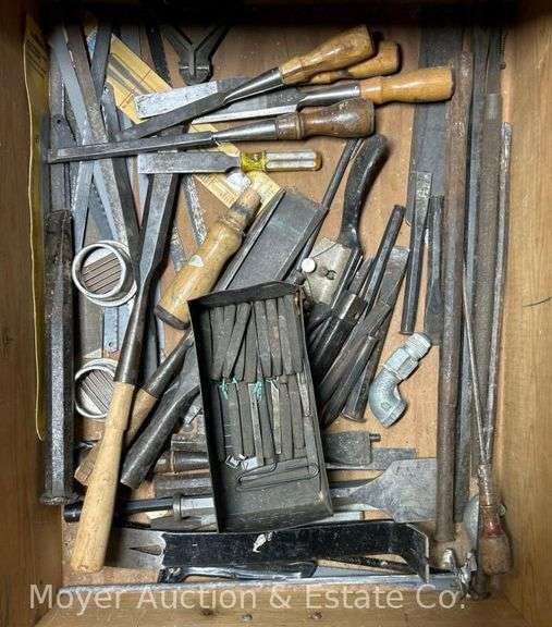 Group of Chisels, Punches, Pry Bar, Etc. image