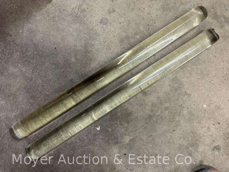 (2) Glass Rolling Pins, 27"w image