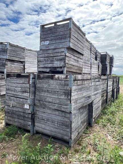 (60) Wood Pallet Crates, See Pictures for Condition, Approx. 43"x47"x31"h image