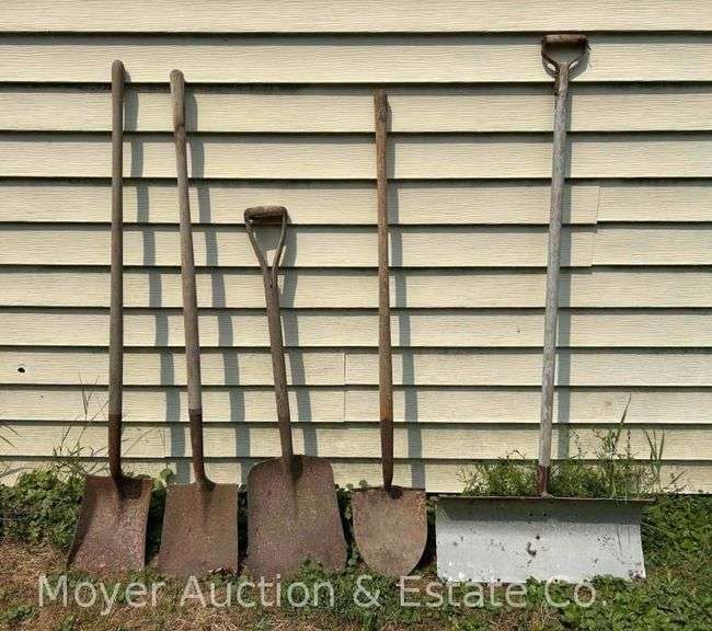 Group of Shovels, Rusty Blades image