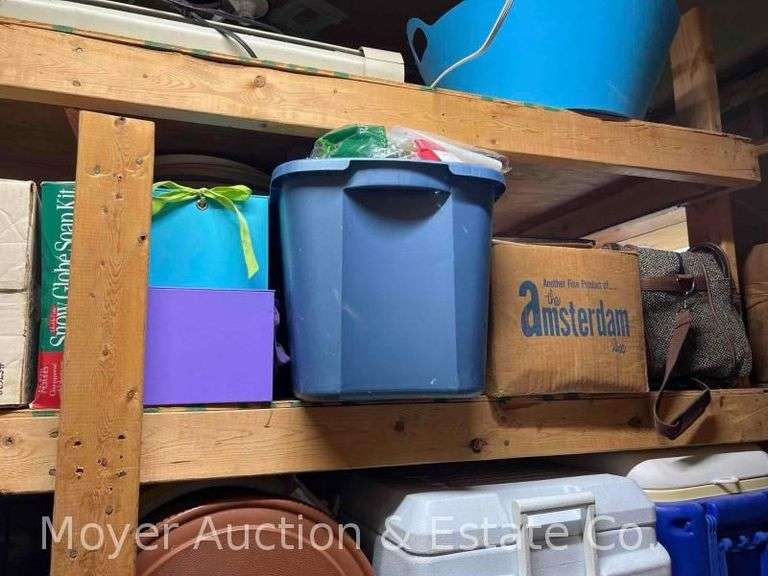 Group of Decorative, Household, Baby Scale, Bags, Etc. image