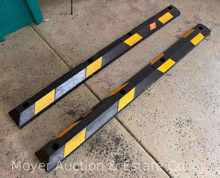 (2) Gaurdian Heavy Rubber Parking Stops, 6ft. Wide image