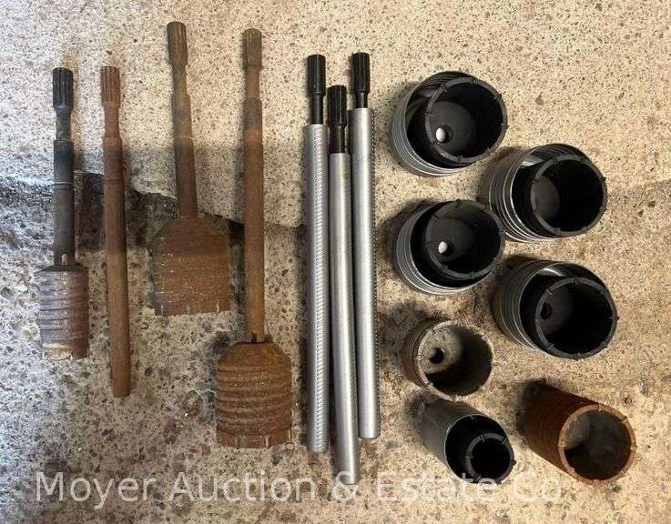 Group of Masonry Core Bits and Extensions, Some Appear New image