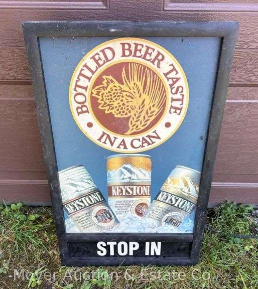 Keystone Beer Advertising Sign, Plastic, 26"h image