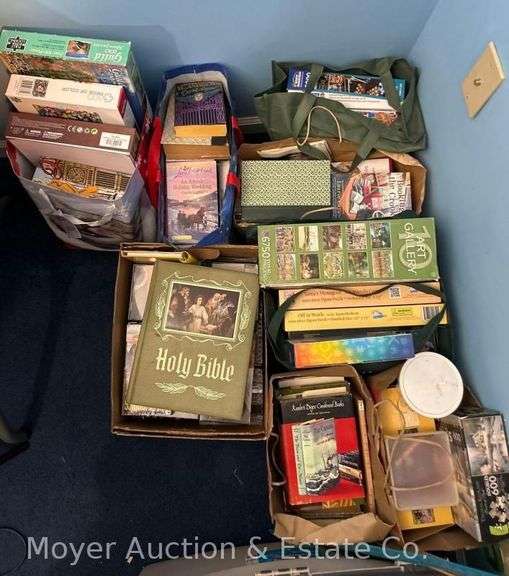 Group of Books, Puzzles, Etc. image