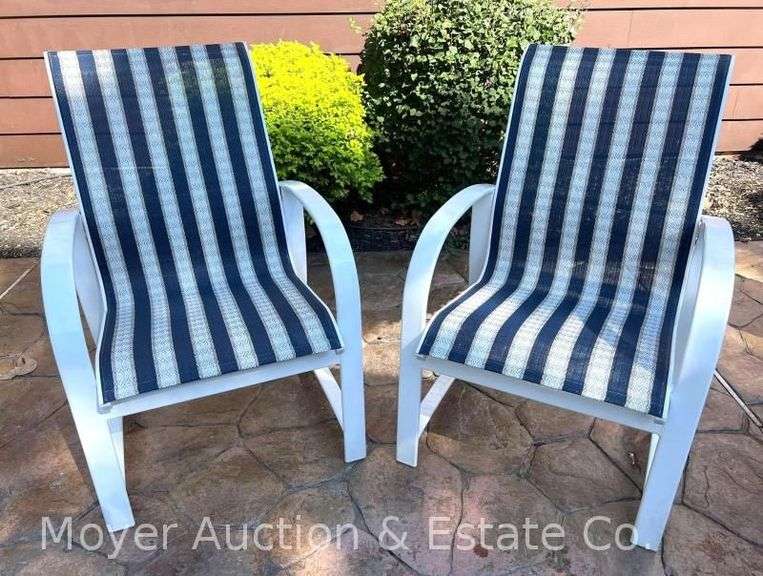 (2) Patio Chairs, with Covers image